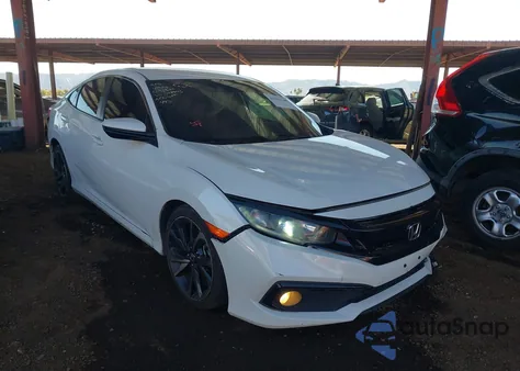 2020 Honda Civic Sport z USA, uszkodzony, nr VIN 2HGFC2F86LH578843